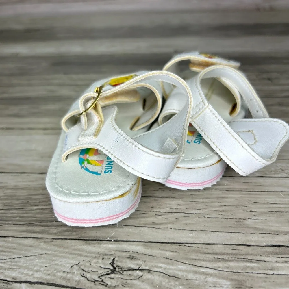 Vintage Sun Bunnies Toddler Sandals‎ Size 5 Mr. Happy